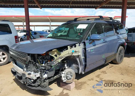 2025 Hyundai Santa Fe Hybrid Calligraphy z USA, uszkodzony, nr VIN 5NMP54G14SH025024